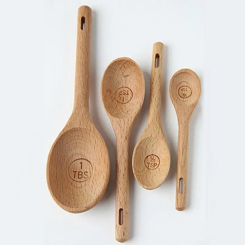 Measuring Wood Tablespoon Set