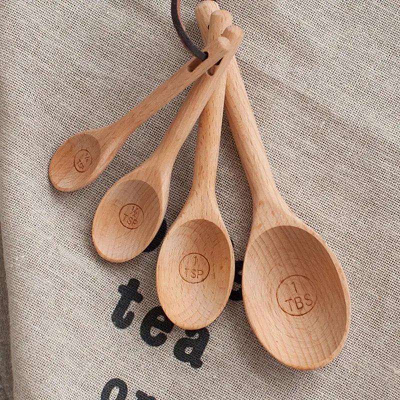 Measuring Wood Tablespoon Set