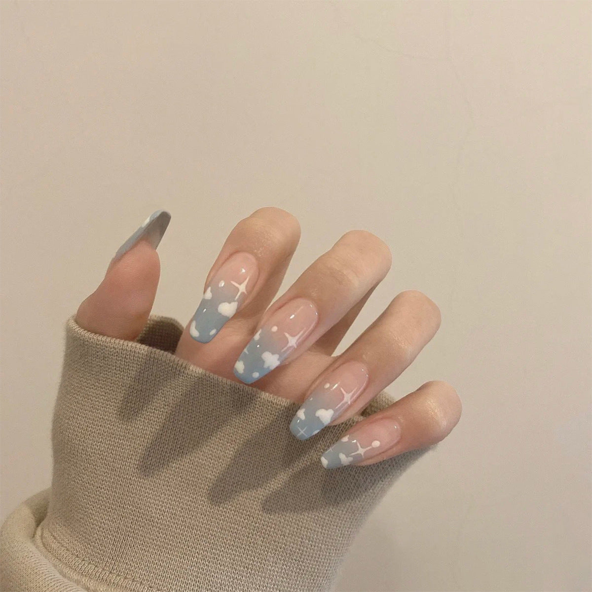 Wearing Nails Finished False Nails