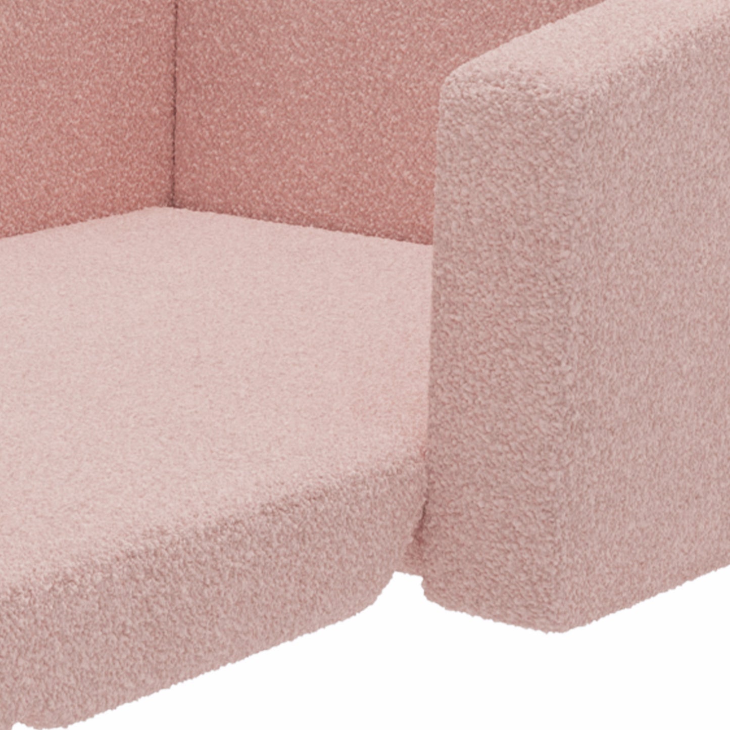 Childrens Sofa 2 in 1 Kids Convertible Sofa Kids Armchair, Foldable Recliner for Bedroom Playroom Living Room, Pink | AIYAPLAY