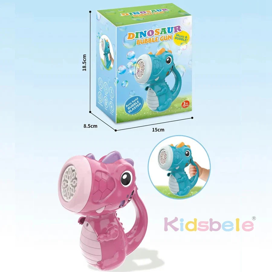 Dinosaur Bubble Machine Fun Music Light Bubble Maker Toy