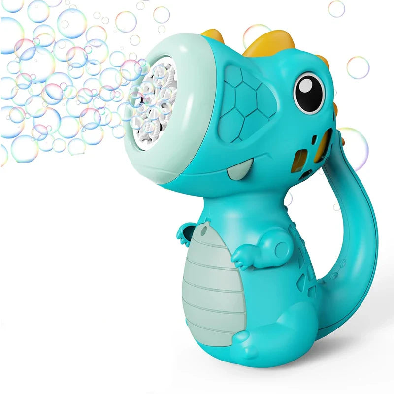 Dinosaur Bubble Machine Fun Music Light Bubble Maker Toy