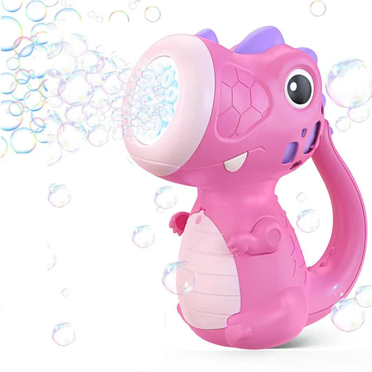 Dinosaur Bubble Machine Fun Music Light Bubble Maker Toy