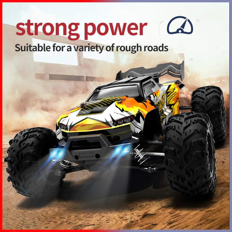 High-Speed 4x4 RC Monster Truck with LED Lights - 70KM/H Adventure-3
