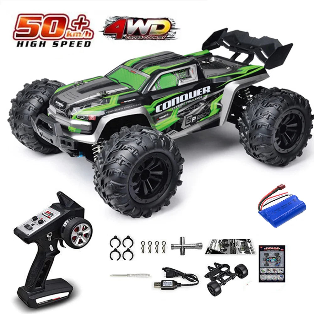 High-Speed 4x4 RC Monster Truck with LED Lights - 70KM/H Adventure-9