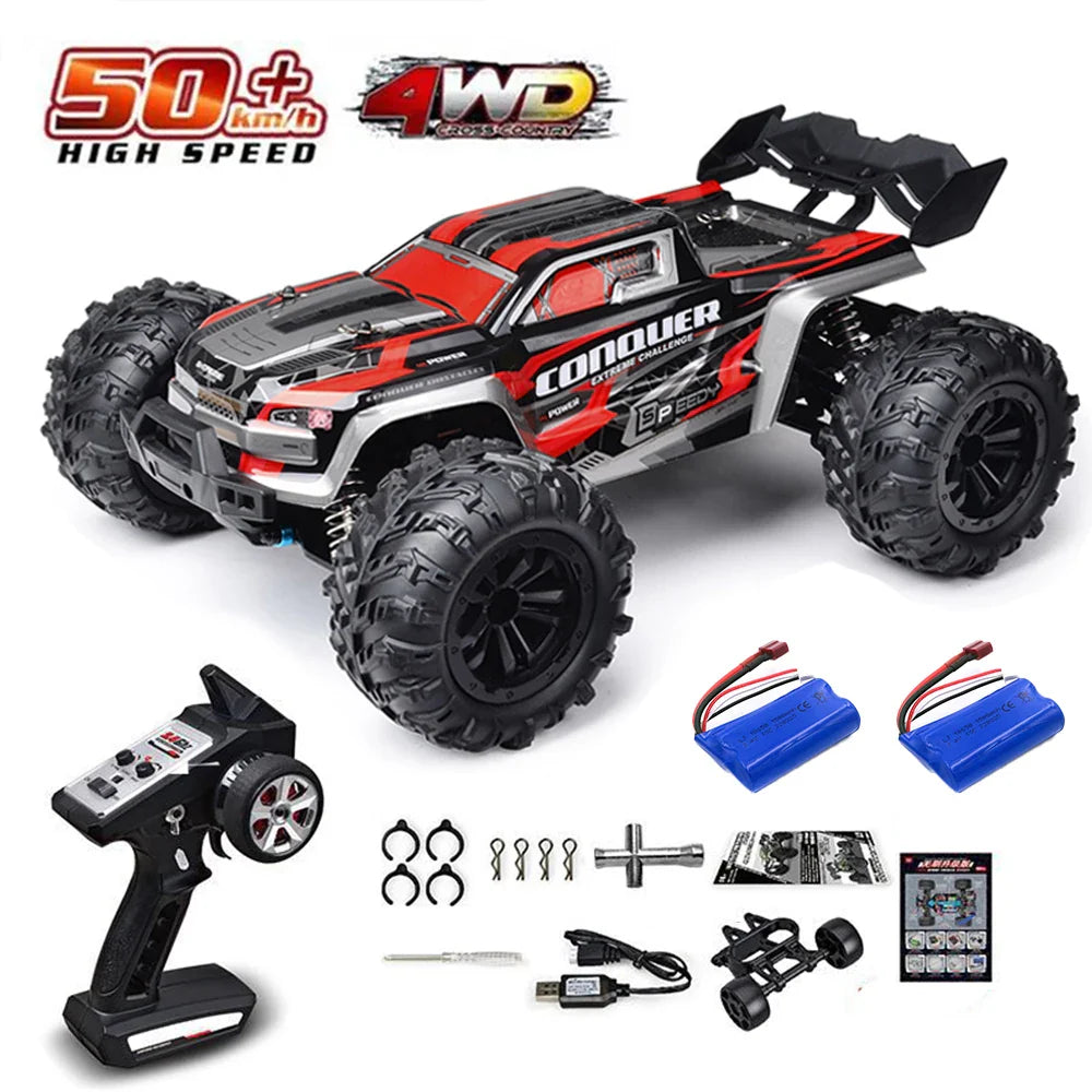High-Speed 4x4 RC Monster Truck with LED Lights - 70KM/H Adventure-12