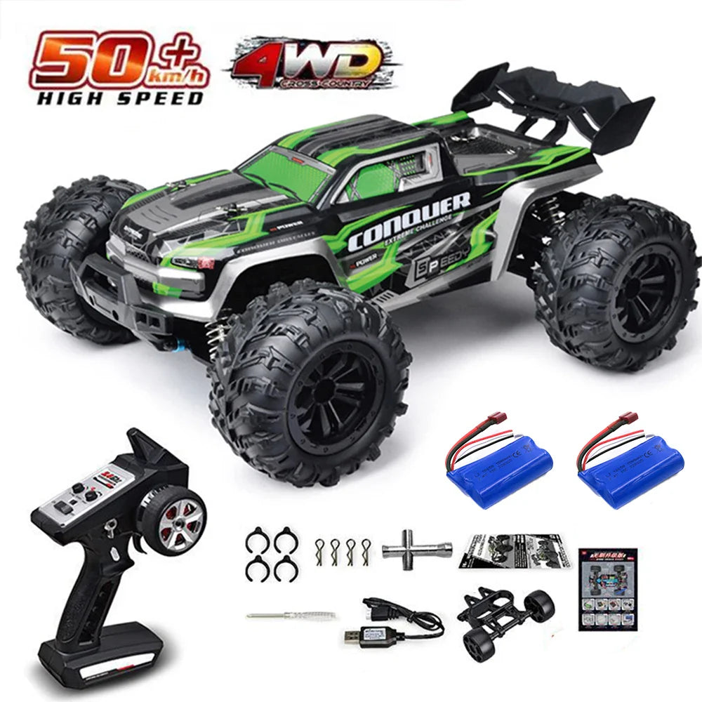 High-Speed 4x4 RC Monster Truck with LED Lights - 70KM/H Adventure-10