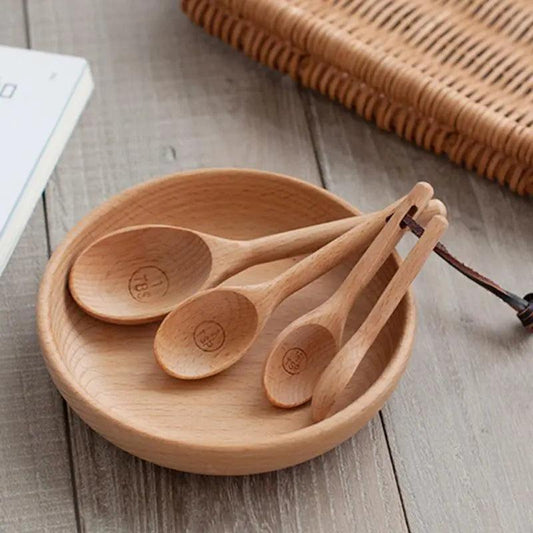Measuring Wood Tablespoon Set