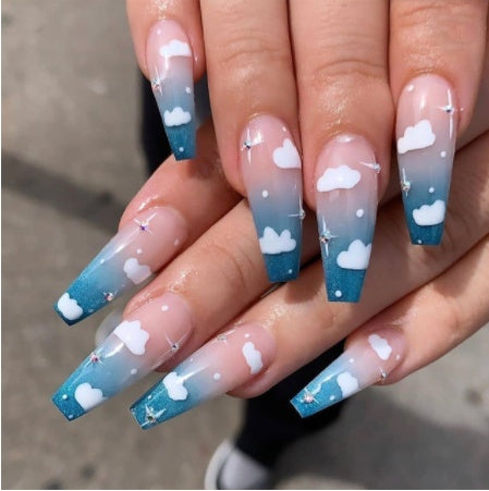 Wearing Nails Finished  False Nails