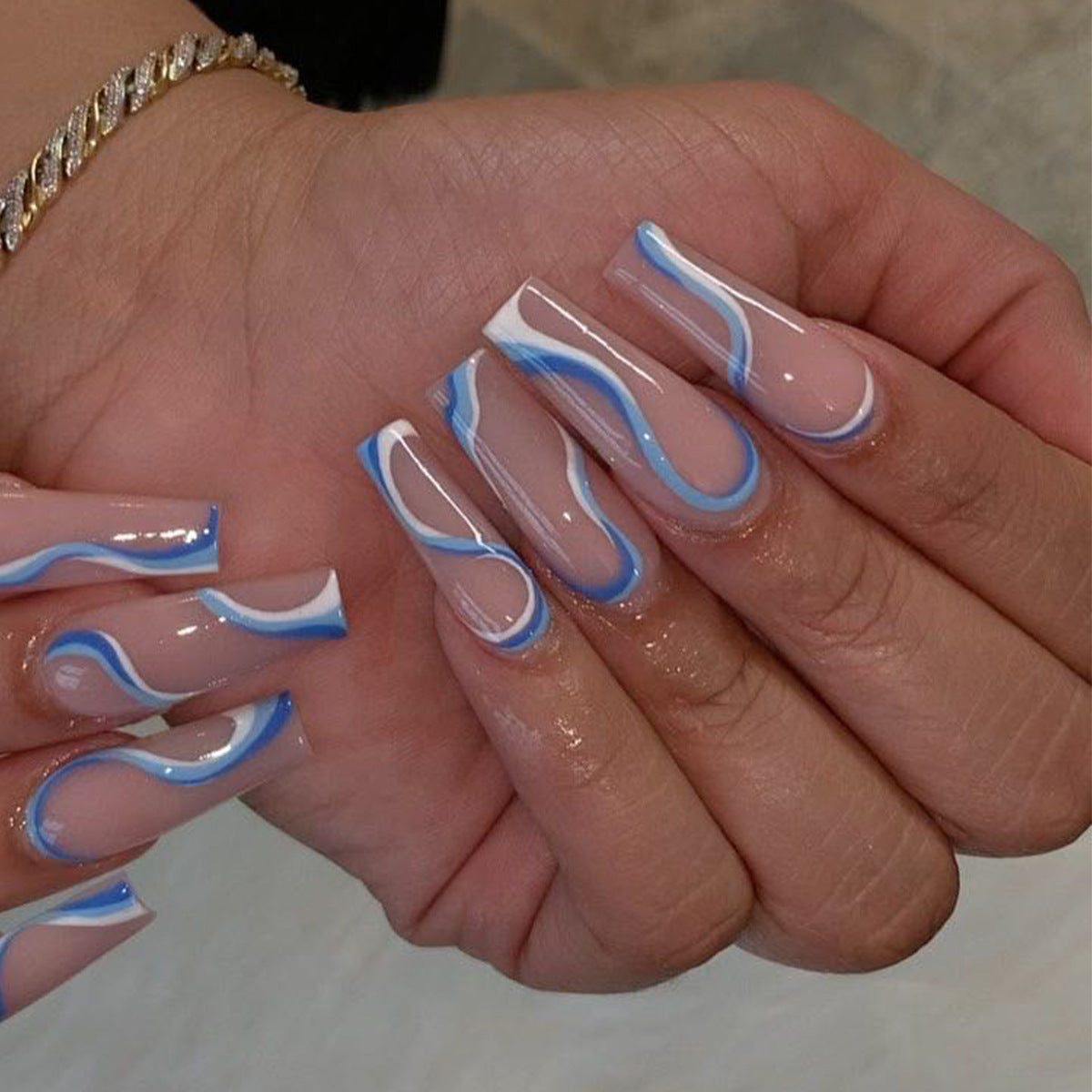 Wearing Nails Finished  False Nails