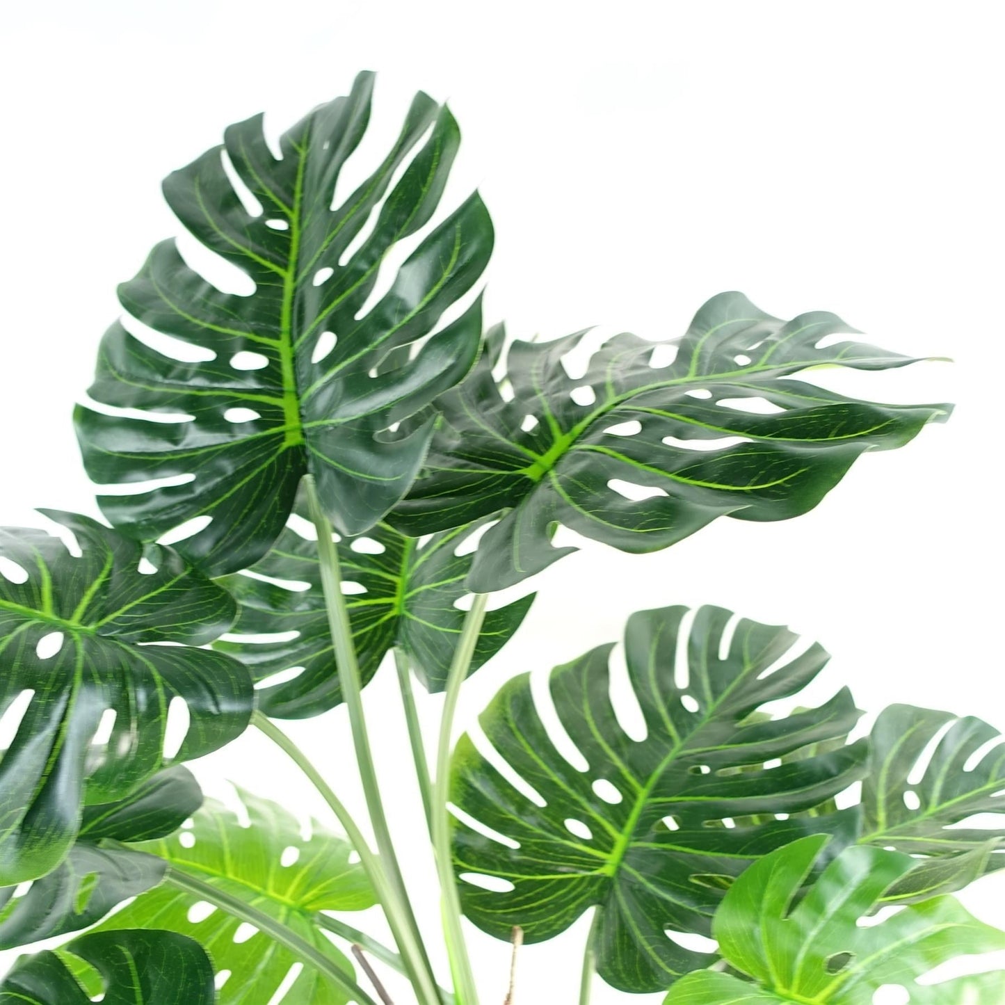 Artificial Monstera Plant 150cm Luxury Cheese Plant Tall Copper Metal Planter-1