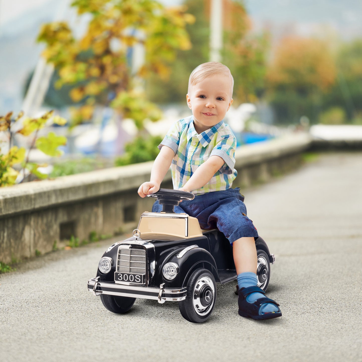 Foot to Floor Ride on Sliding Car Mercedes-Benz 300S Licensed for 18-48 months | AIYAPLAY